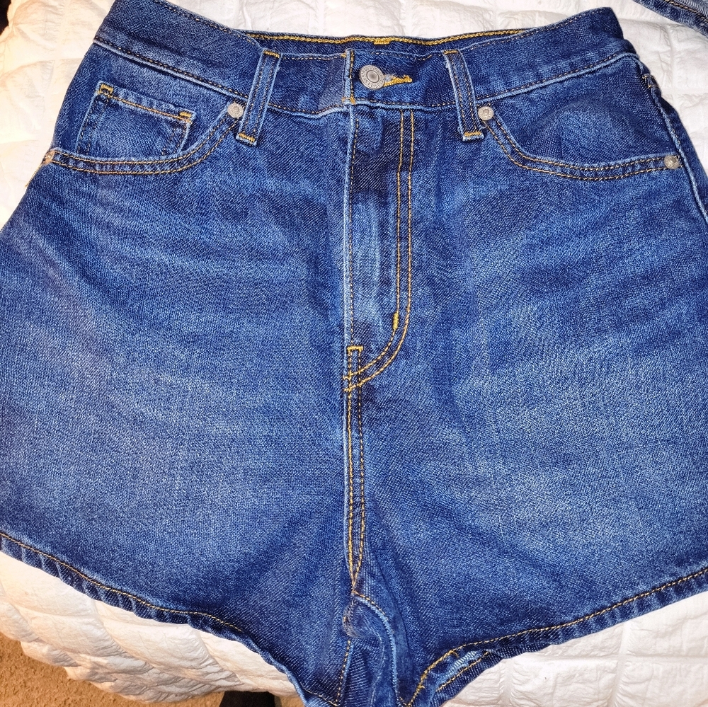Like New Used Condition Levi's High-waisted Mom Shorts Size 26